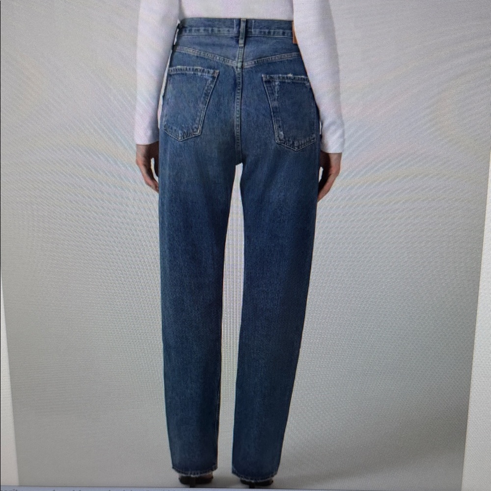 Citizens Of Humanity Dark Blue Straight Leg Jeans - Picture 2 of 2